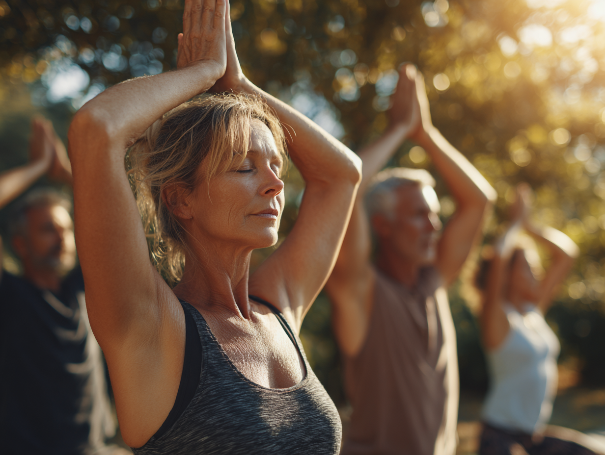 Інструктор демонструє правильну техніку виконання асани
